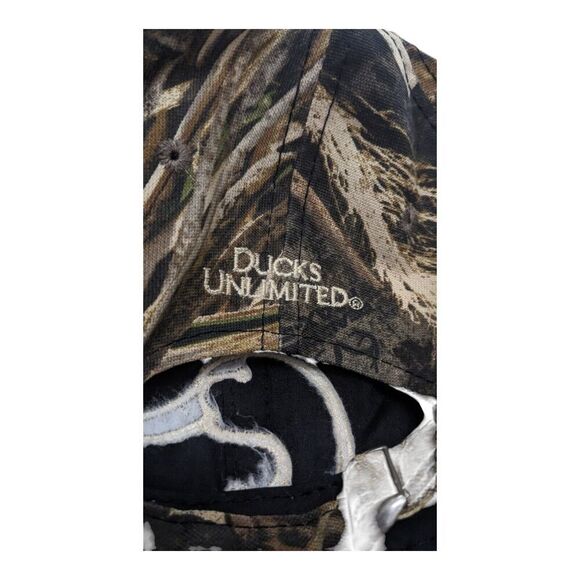 Ducks Unlimited Hat‎ Cap Strap Adjustable Embroidered Logo Camouflage Hunting - Picture 3 of 4